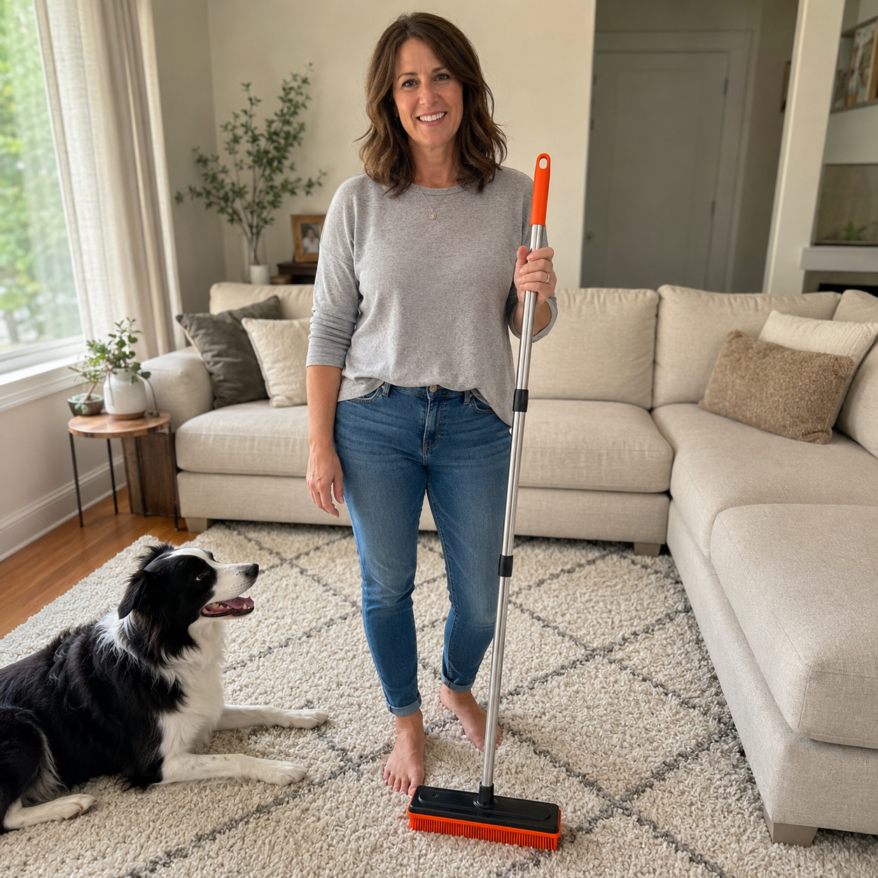Comfortable Long Reach FurRake customer review